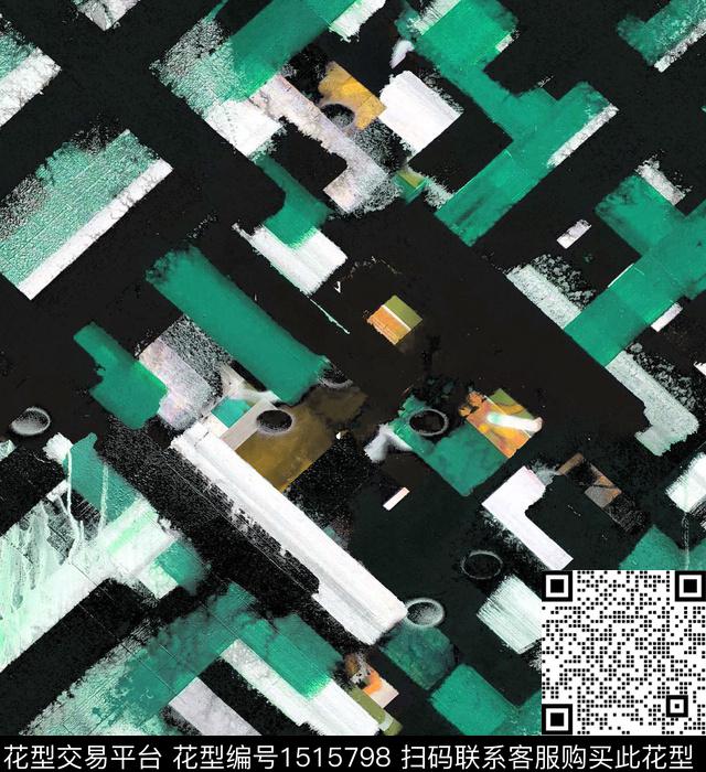 手绘格子2023秋冬羽绒服印花数码印花华亿平台下载（图片编号: 1515798） - 瓦栏（Walan）