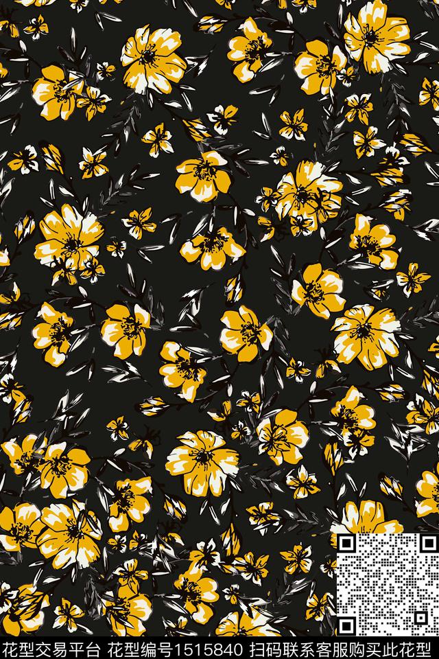 女装花卉小碎花数码印花华亿平台下载（图片编号: 1515840） - 瓦栏（Walan）