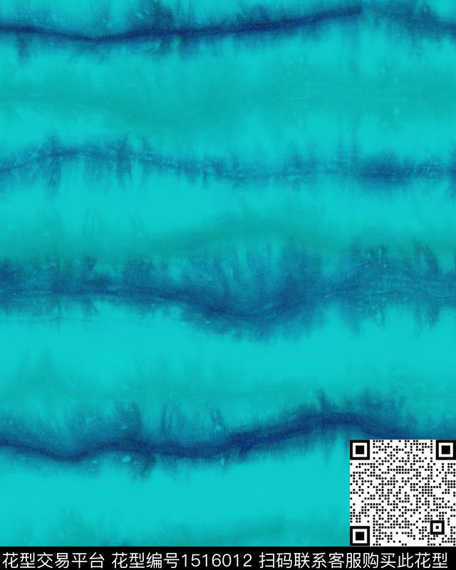 蓝色线条肌理数码印花华亿平台下载（图片编号: 1516012） - 瓦栏（Walan）