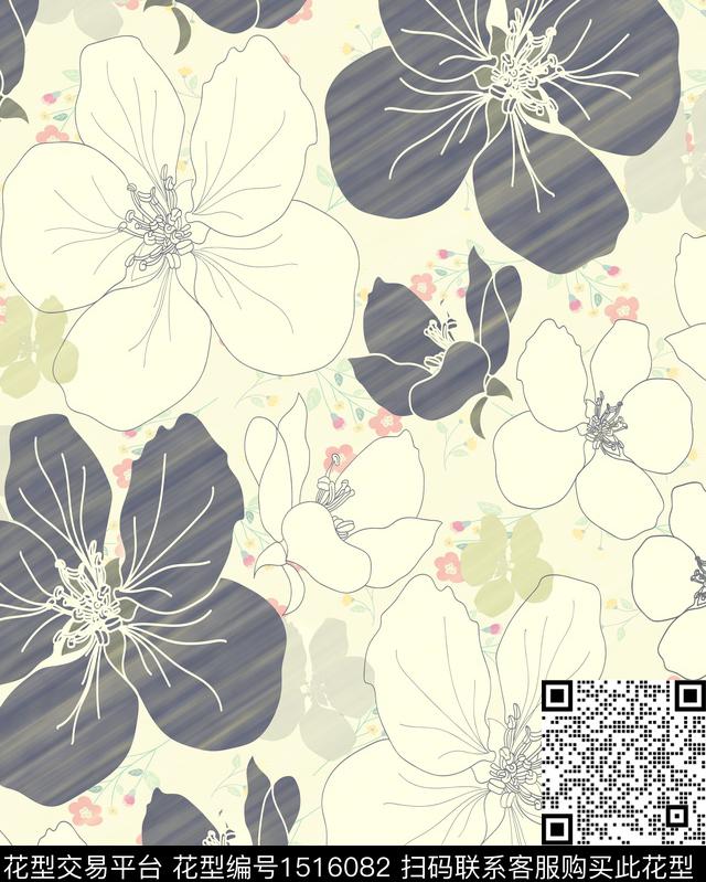 绿植树叶数码华亿平台大牌风数码印花华亿平台下载（图片编号: 1516082） - 瓦栏（Walan）