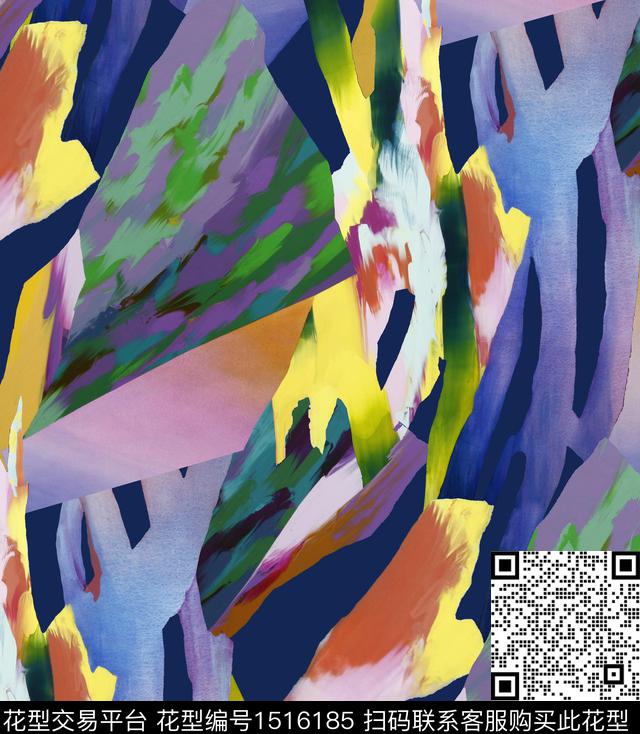 几何抽象2023数码印花华亿平台下载（图片编号: 1516185） - 瓦栏（Walan）