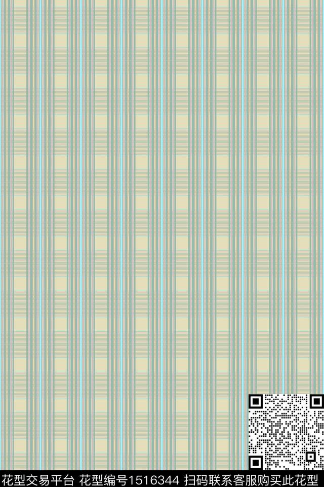 格子条纹几何数码印花华亿平台下载（图片编号: 1516344） - 瓦栏（Walan）