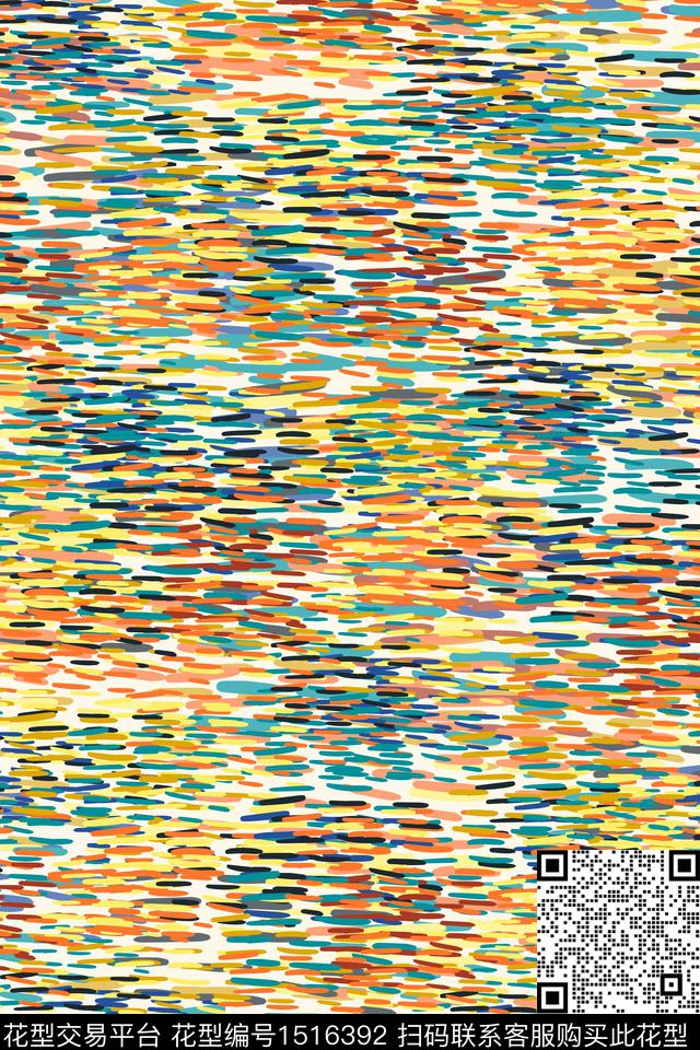 几何女装大牌风数码印花华亿平台下载（图片编号: 1516392） - 瓦栏（Walan）