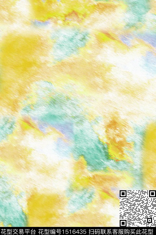 抽象小清新真丝数码印花华亿平台下载（图片编号: 1516435） - 瓦栏（Walan）