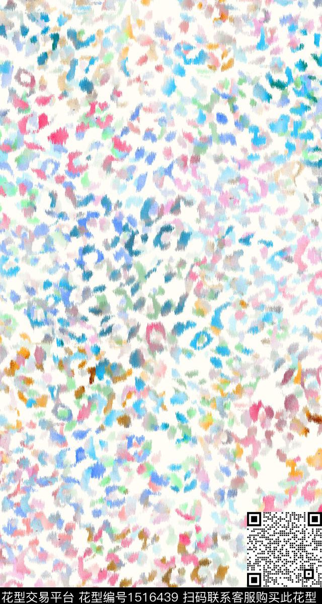 豹纹小清新真丝数码印花华亿平台下载（图片编号: 1516439） - 瓦栏（Walan）