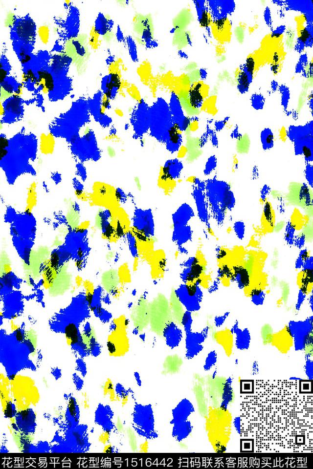 肌理豹纹抽象数码印花华亿平台下载（图片编号: 1516442） - 瓦栏（Walan）
