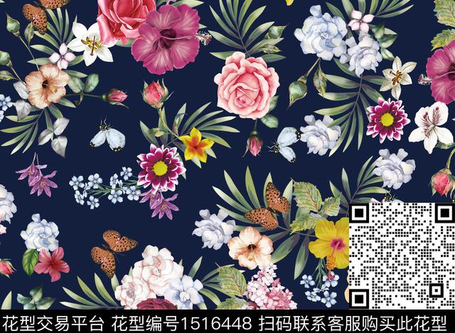 数码华亿平台年轻女性大牌风数码印花华亿平台下载（图片编号: 1516448） - 瓦栏（Walan）