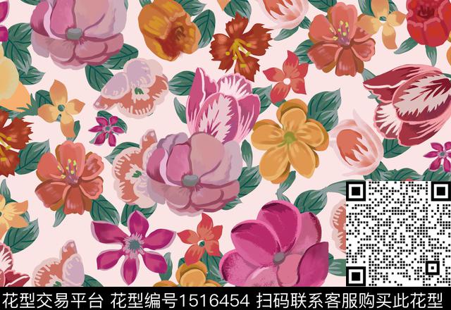 数码华亿平台年轻女性大牌风数码印花华亿平台下载（图片编号: 1516454） - 瓦栏（Walan）