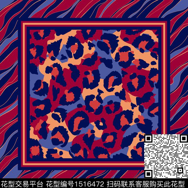 几何豹纹大牌风传统印花华亿平台下载（图片编号: 1516472） - 瓦栏（Walan）