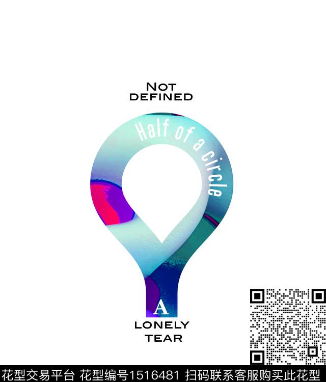 字母定位花大牌风数码印花华亿平台下载（图片编号: 1516481） - 瓦栏（Walan）