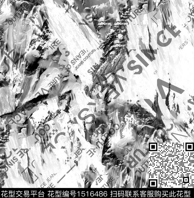 字母男装数码印花华亿平台下载（图片编号: 1516486） - 瓦栏（Walan）