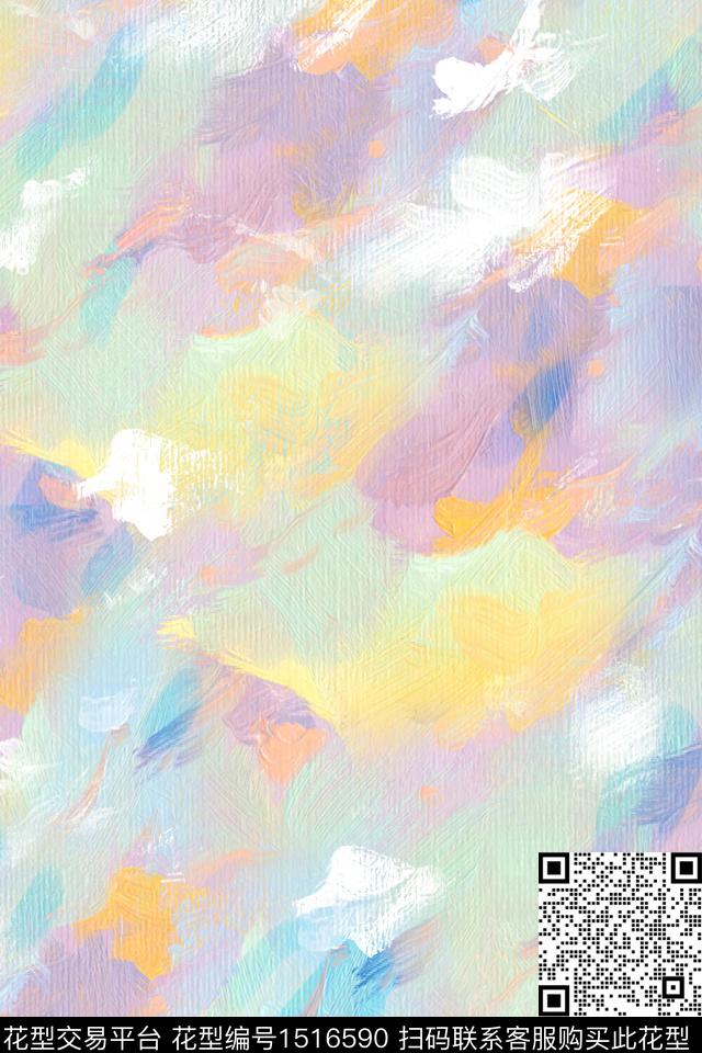 肌理抽象小清新数码印花华亿平台下载（图片编号: 1516590） - 瓦栏（Walan）