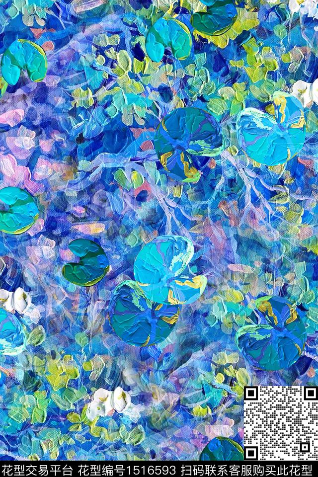 肌理抽象小清新数码印花华亿平台下载（图片编号: 1516593） - 瓦栏（Walan）