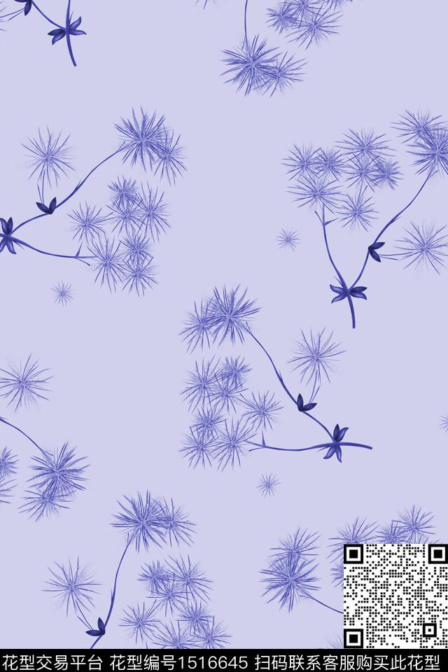 定位花蒲公英数码华亿平台数码印花华亿平台下载（图片编号: 1516645） - 瓦栏（Walan）