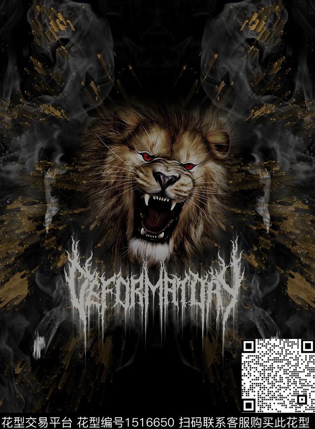 定位花狮子大牌风数码印花华亿平台下载（图片编号: 1516650） - 瓦栏（Walan）