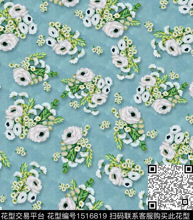 大牌风民族风定位花数码印花华亿平台下载（图片编号: 1516819） - 瓦栏（Walan）