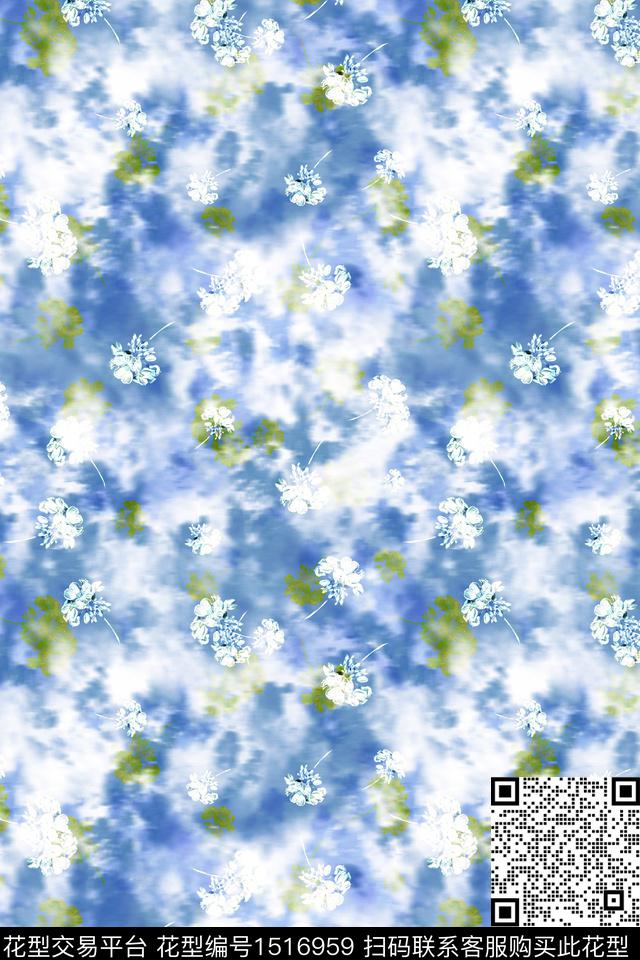 大牌风抽象小清新数码印花华亿平台下载（图片编号: 1516959） - 瓦栏（Walan）