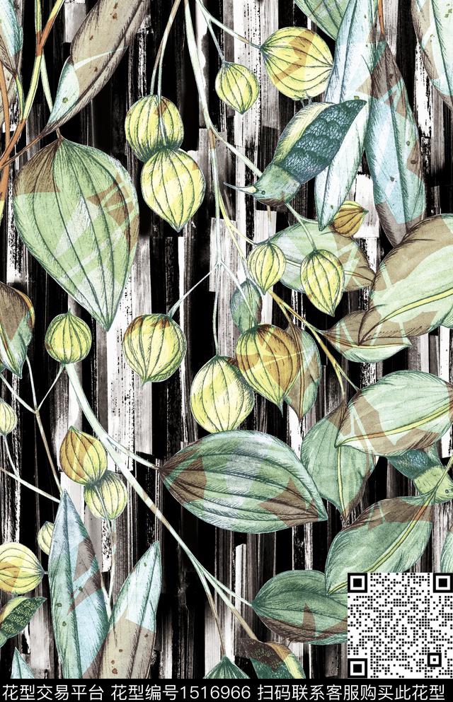 花卉休闲趣味数码印花华亿平台下载（图片编号: 1516966） - 瓦栏（Walan）