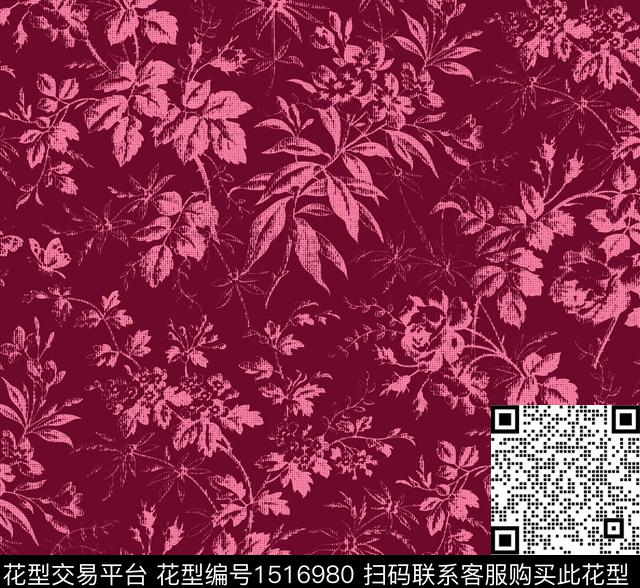 花卉小碎花传统印花华亿平台下载（图片编号: 1516980） - 瓦栏（Walan）