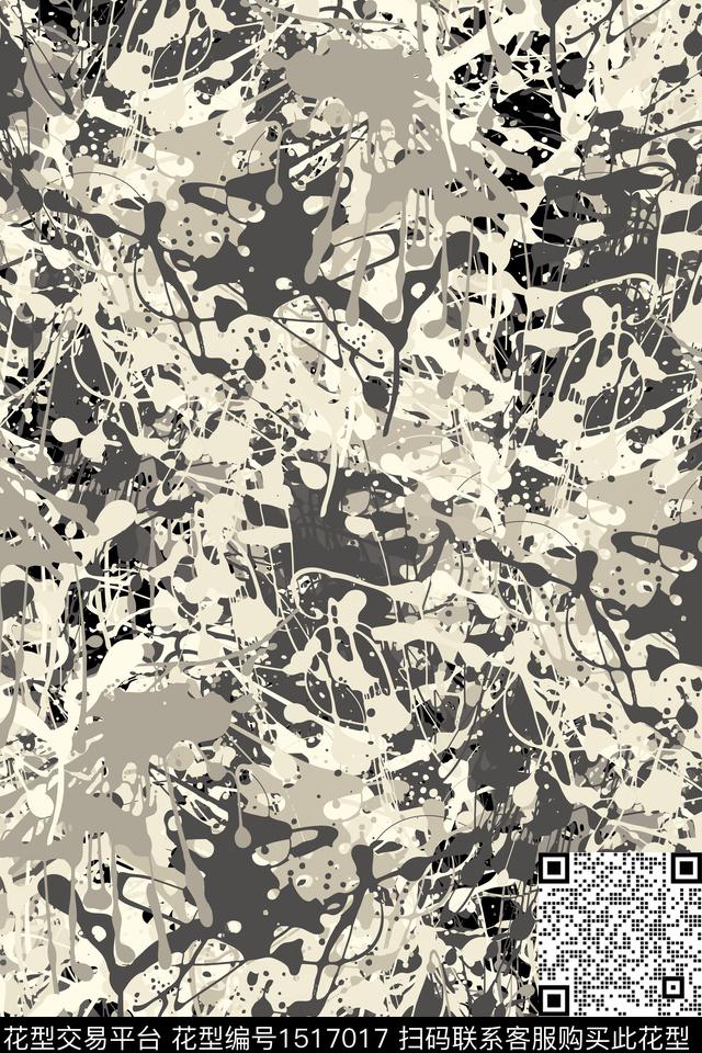 抽象男装户外家居服传统印花华亿平台下载（图片编号: 1517017） - 瓦栏（Walan）