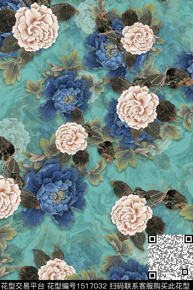 旗袍香云纱中老年数码印花华亿平台下载（图片编号: 1517032） - 瓦栏（Walan）