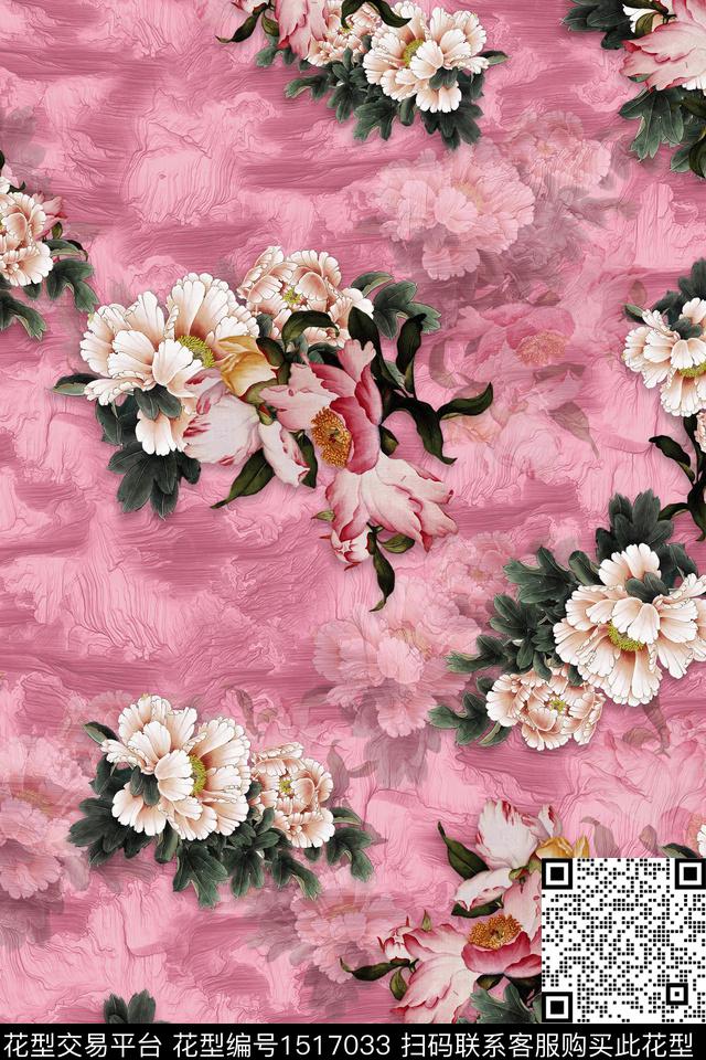 旗袍香云纱中老年数码印花华亿平台下载（图片编号: 1517033） - 瓦栏（Walan）