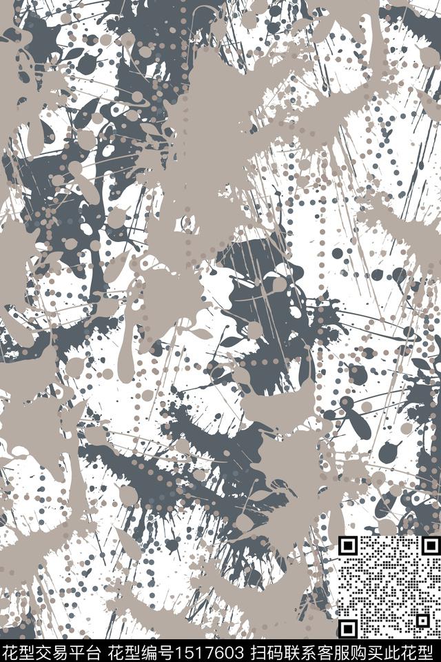 抽象男装户外家居服传统印花华亿平台下载（图片编号: 1517603） - 瓦栏（Walan）