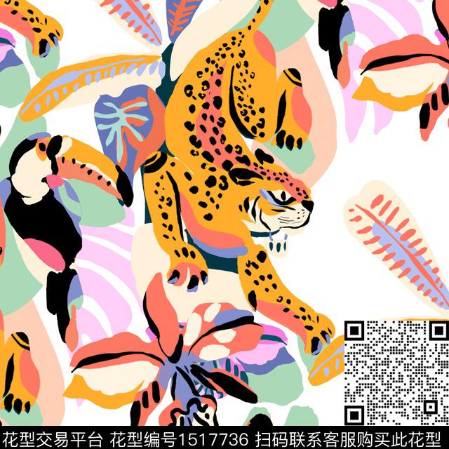 热带华亿平台2023春夏年轻女性数码印花华亿平台下载（图片编号: 1517736） - 瓦栏（Walan）