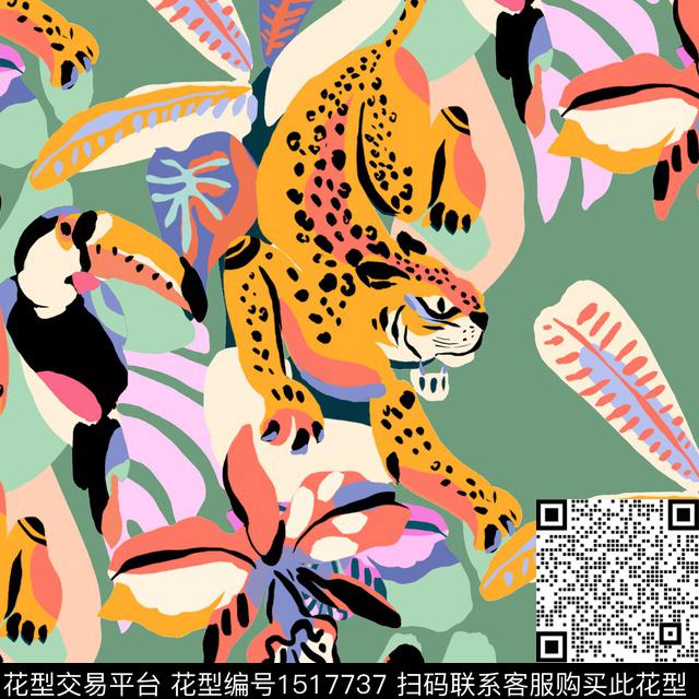 地图热带华亿平台2023春夏数码印花华亿平台下载（图片编号: 1517737） - 瓦栏（Walan）