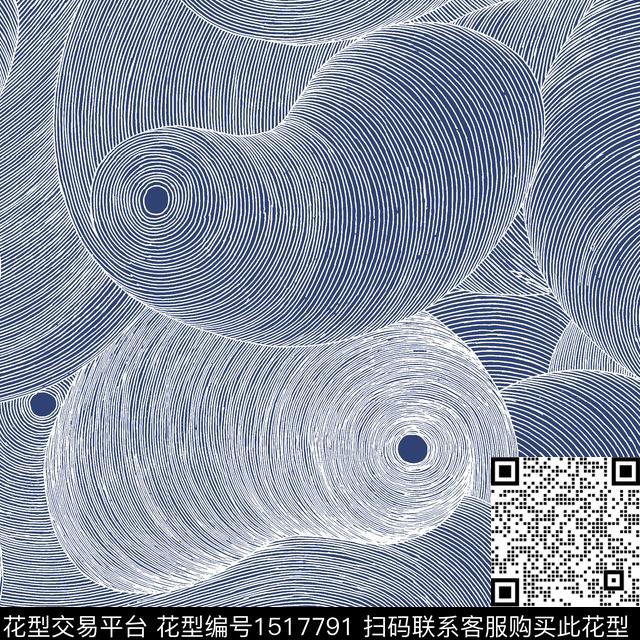 线条字母肌理数码印花华亿平台下载（图片编号: 1517791） - 瓦栏（Walan）