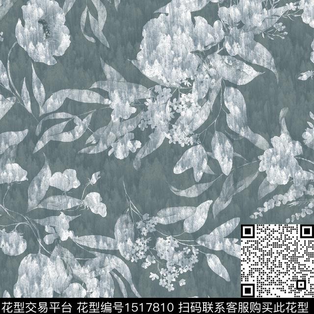 绿植树叶肌理数码印花华亿平台下载（图片编号: 1517810） - 瓦栏（Walan）