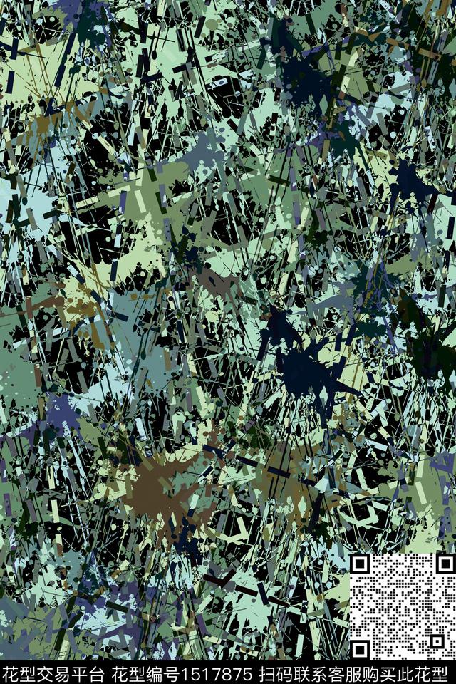 抽象男装户外家居服传统印花华亿平台下载（图片编号: 1517875） - 瓦栏（Walan）