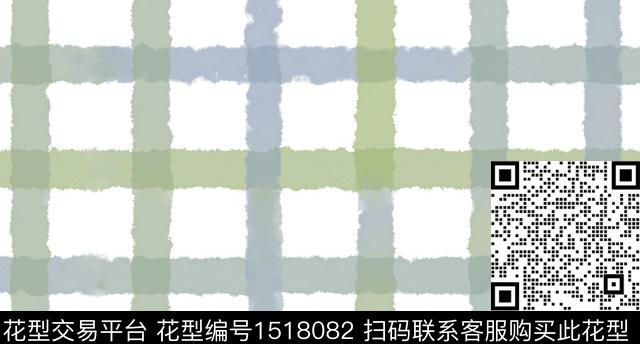 童装水彩格子数码印花华亿平台下载（图片编号: 1518082） - 瓦栏（Walan）