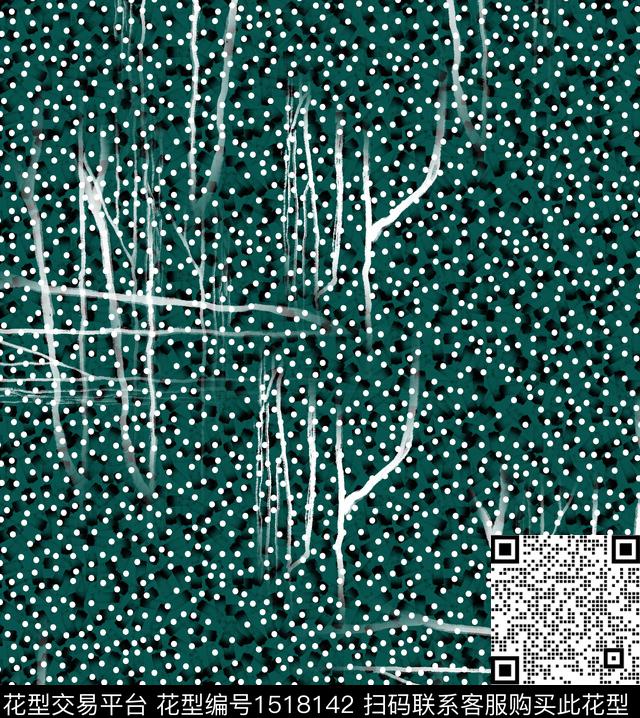 连衣裙几何女装数码印花华亿平台下载（图片编号: 1518142） - 瓦栏（Walan）