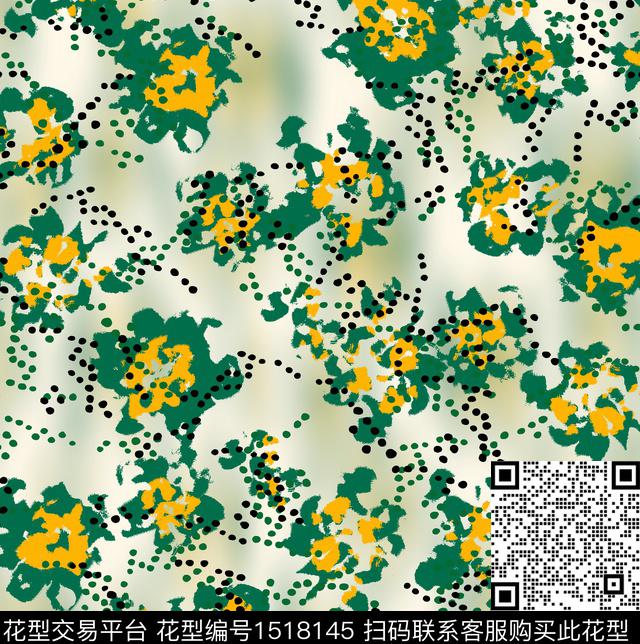 连衣裙女装花卉数码印花华亿平台下载（图片编号: 1518145） - 瓦栏（Walan）