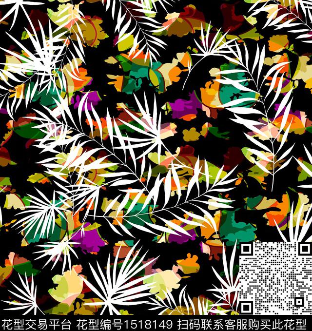 连衣裙女装花卉数码印花华亿平台下载（图片编号: 1518149） - 瓦栏（Walan）