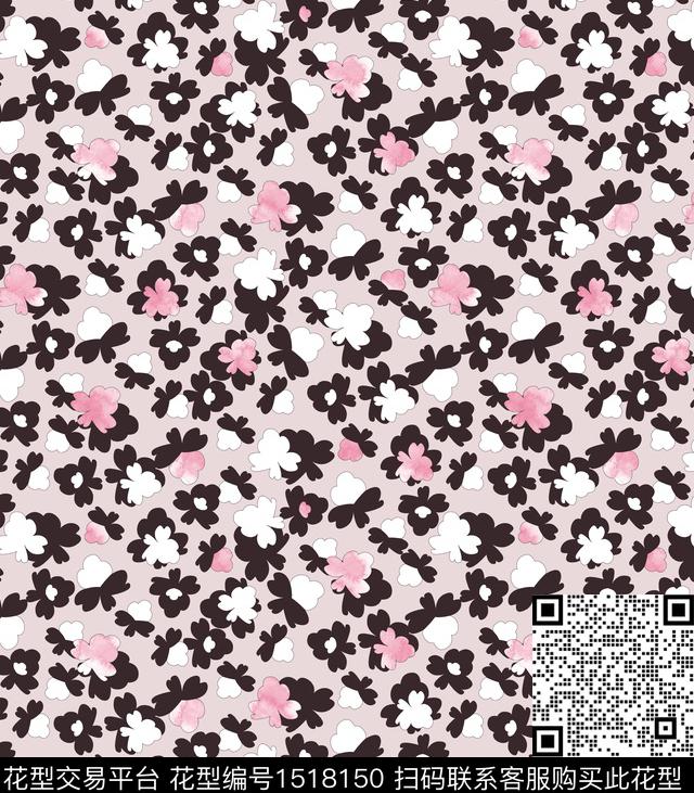 连衣裙女装花卉数码印花华亿平台下载（图片编号: 1518150） - 瓦栏（Walan）