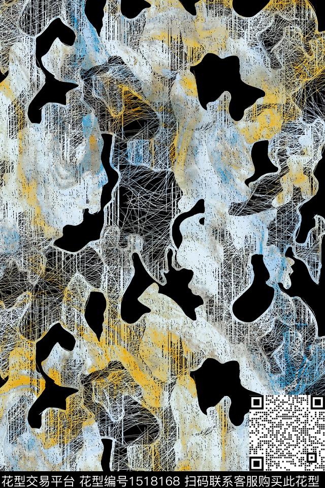 春夏华亿平台抽象中老年数码印花华亿平台下载（图片编号: 1518168） - 瓦栏（Walan）