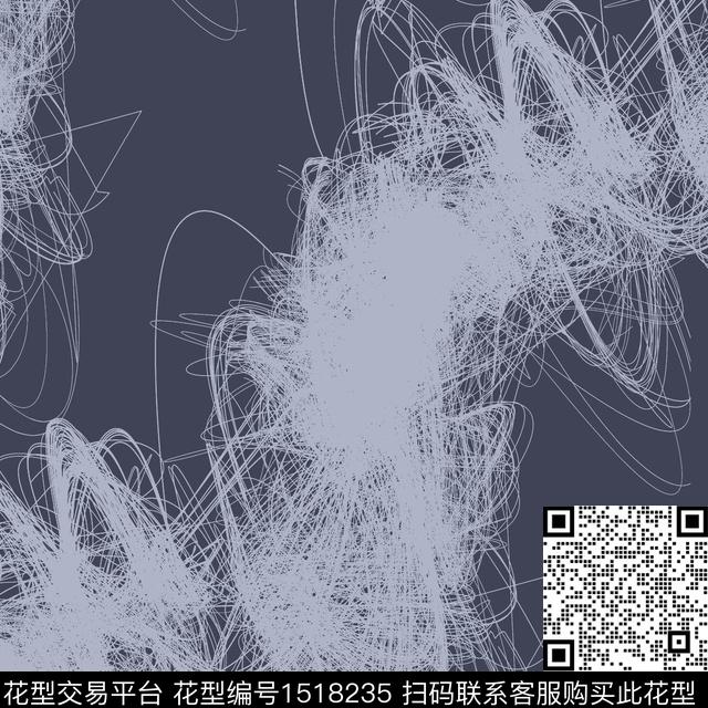 线条肌理黑白华亿平台传统印花华亿平台下载（图片编号: 1518235） - 瓦栏（Walan）