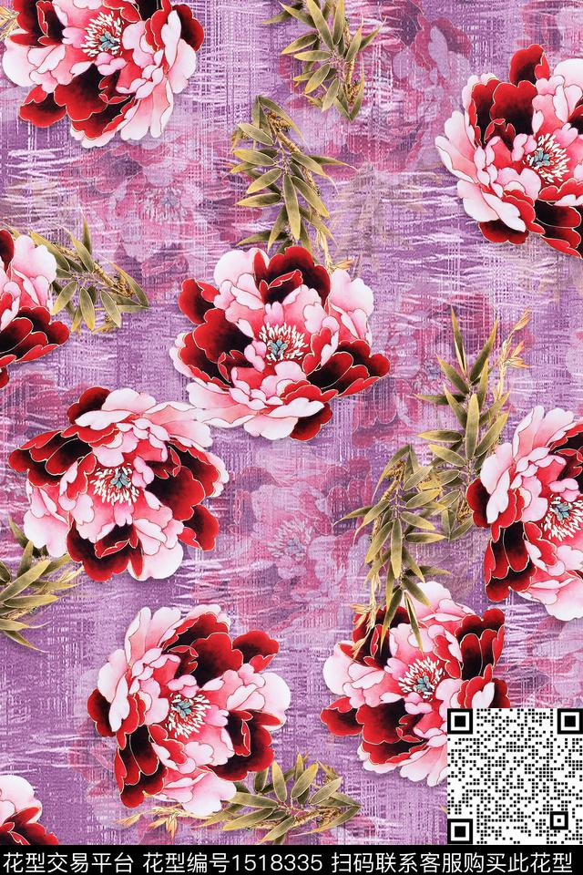 旗袍香云纱中老年数码印花华亿平台下载（图片编号: 1518335） - 瓦栏（Walan）