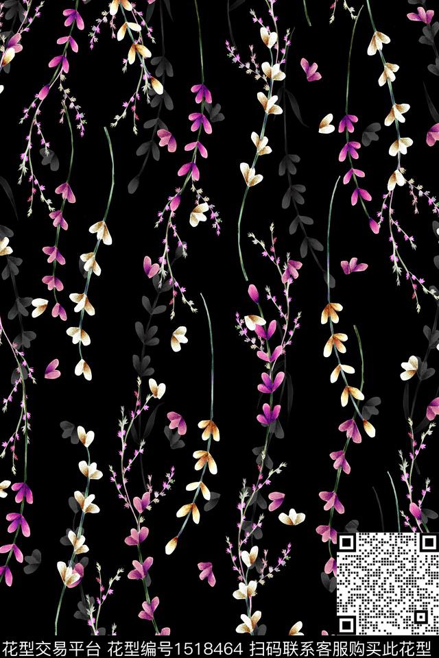 绿植树叶春夏华亿平台小碎花数码印花华亿平台下载（图片编号: 1518464） - 瓦栏（Walan）