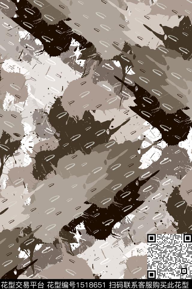 抽象男装户外家居服传统印花华亿平台下载（图片编号: 1518651） - 瓦栏（Walan）