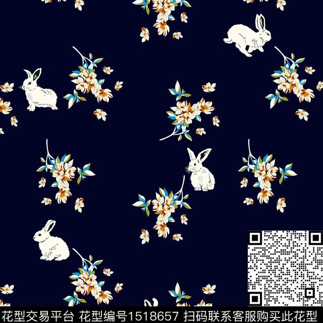 花卉春夏华亿平台小碎花数码印花华亿平台下载（图片编号: 1518657） - 瓦栏（Walan）