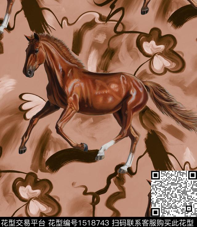 油画华亿平台老虎马数码印花华亿平台下载（图片编号: 1518743） - 瓦栏（Walan）