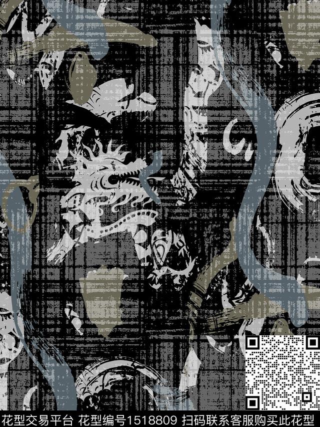 几何数码华亿平台男装数码印花华亿平台下载（图片编号: 1518809） - 瓦栏（Walan）