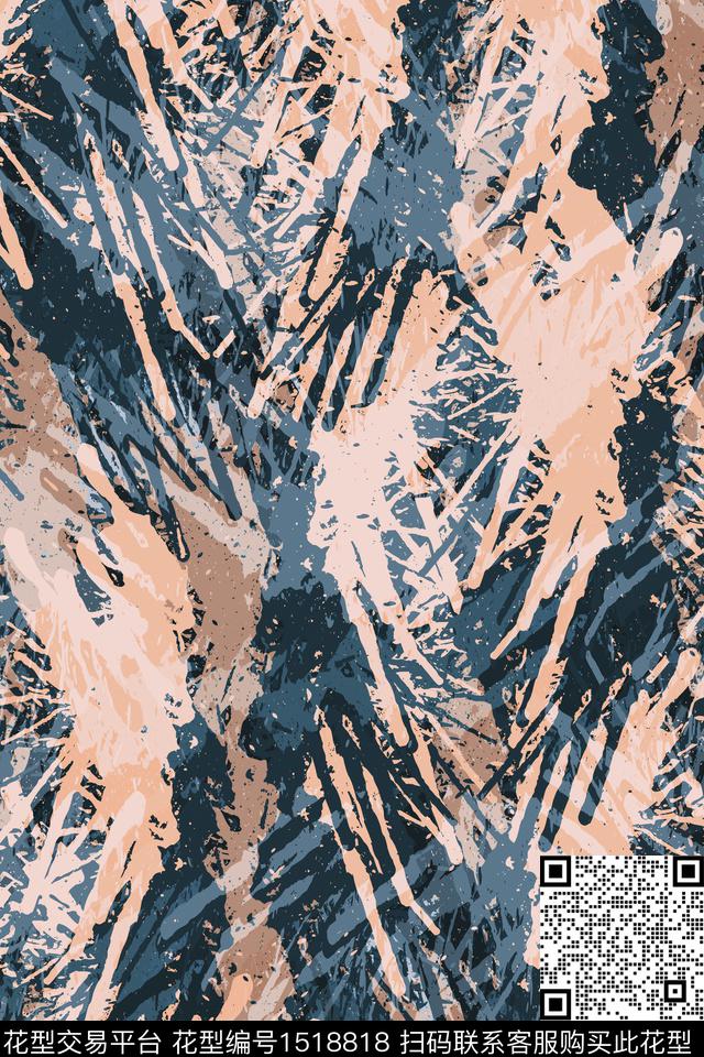 抽象男装户外家居服传统印花华亿平台下载（图片编号: 1518818） - 瓦栏（Walan）