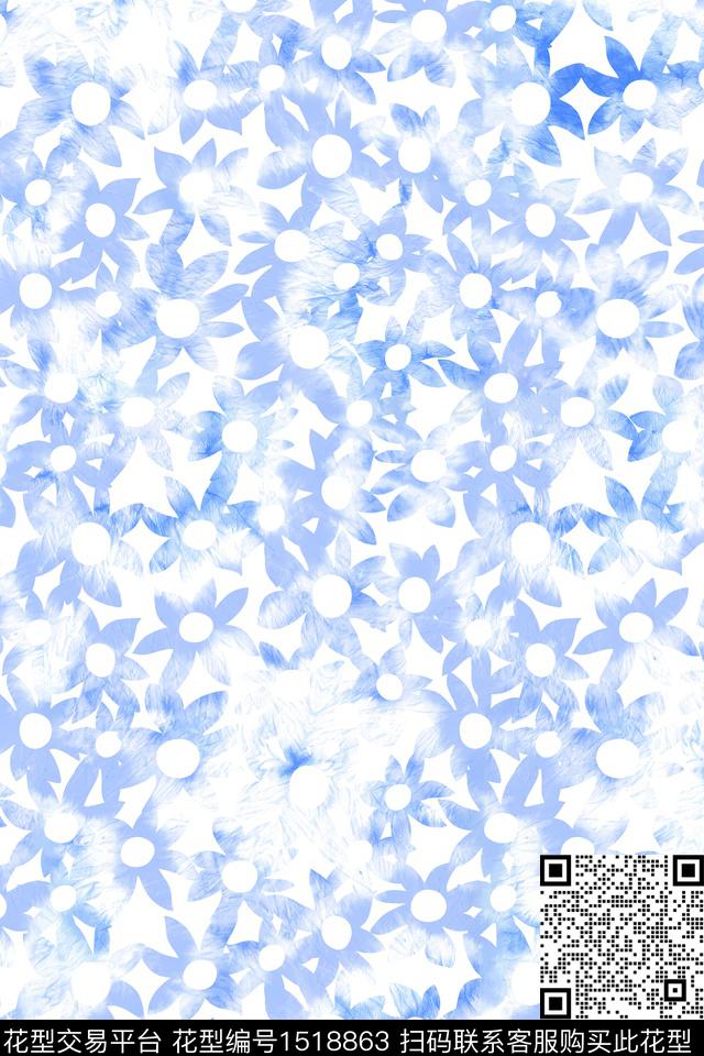 肌理大牌风抽象数码印花华亿平台下载（图片编号: 1518863） - 瓦栏（Walan）