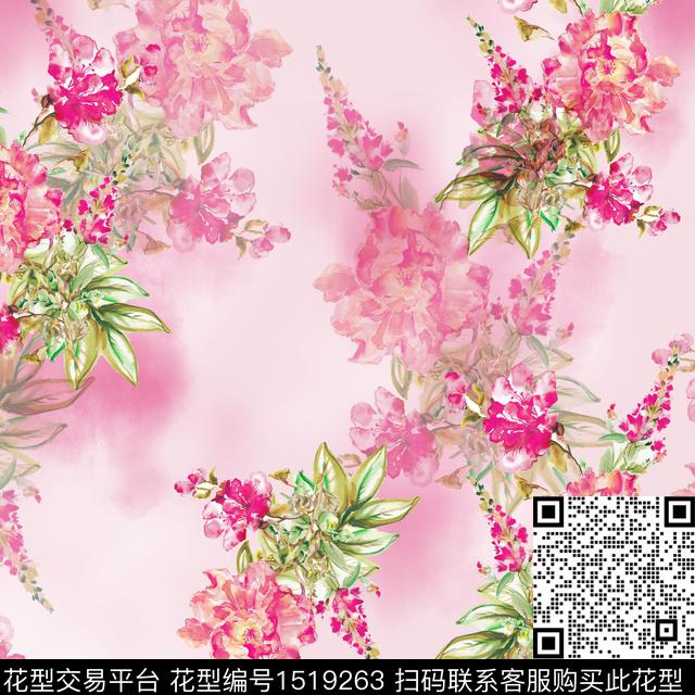 花卉大牌风小碎花数码印花华亿平台下载（图片编号: 1519263） - 瓦栏（Walan）