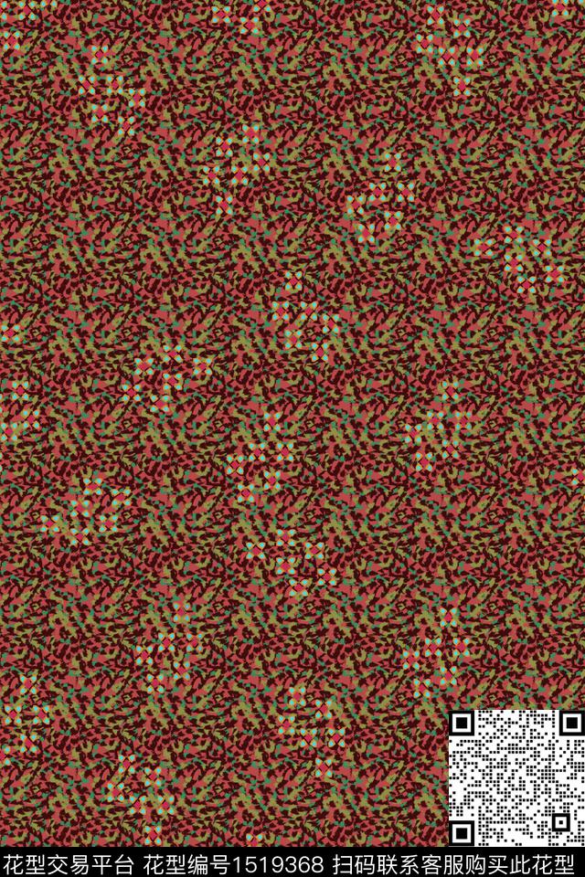 纹理抽象女装数码印花华亿平台下载（图片编号: 1519368） - 瓦栏（Walan）