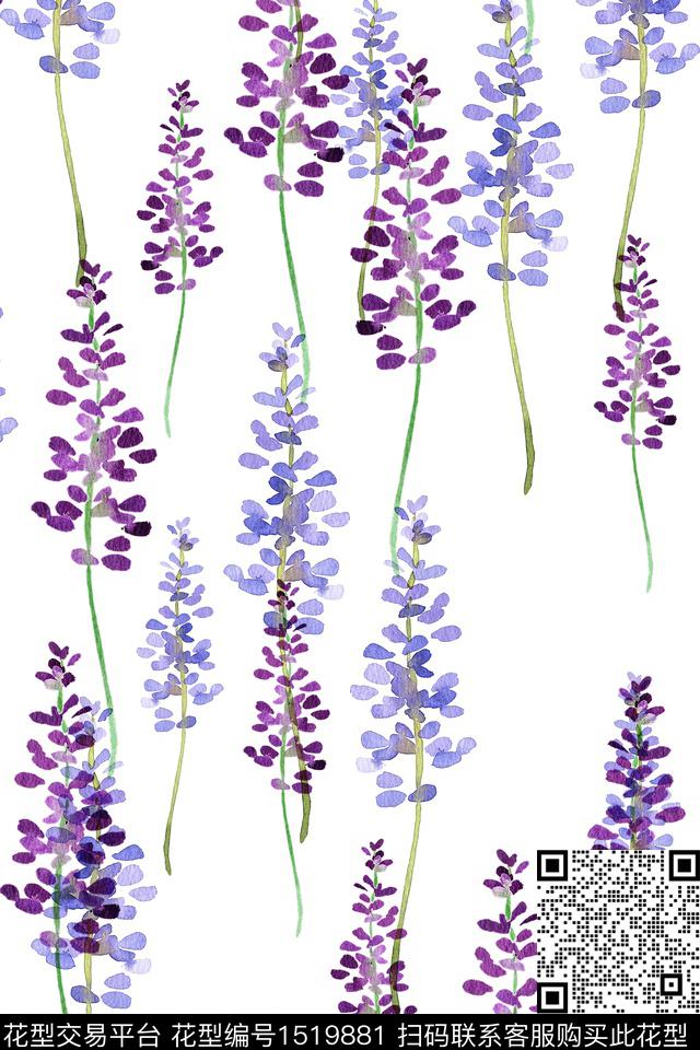 大牌风小清新真丝数码印花华亿平台下载（图片编号: 1519881） - 瓦栏（Walan）